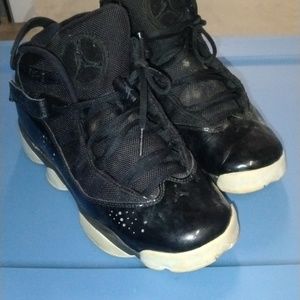 Nike Air Jordan 6 Rings GS Black White 323419-011 Youth Size
